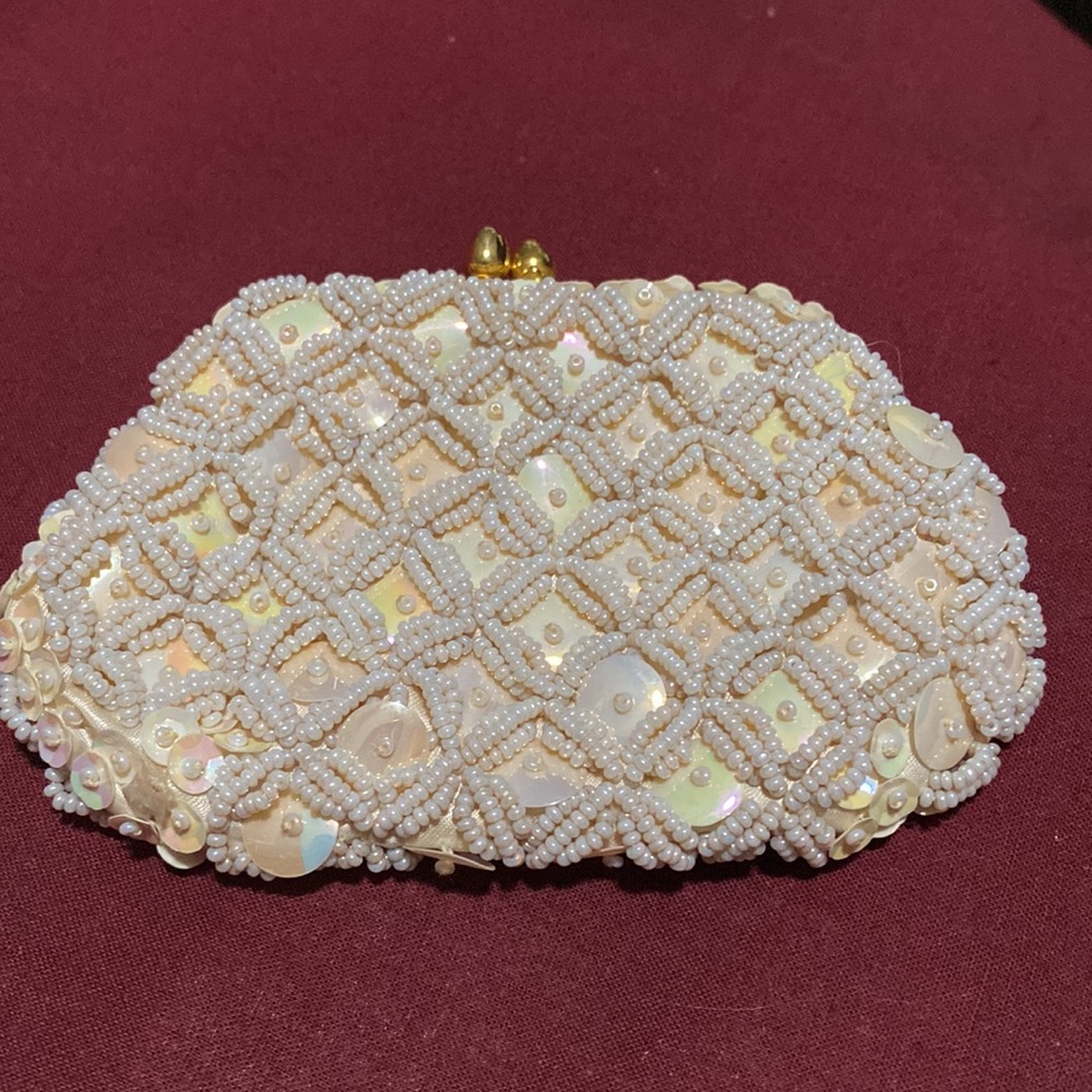 Elegant vintage coin clutch